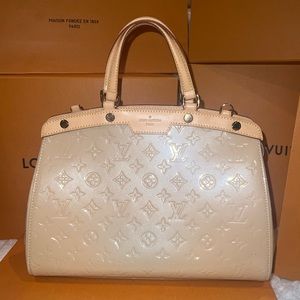 LOUIS VUITTON Patent Leather Brea MM Satchel bag